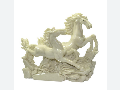 Galloping Horses (White)