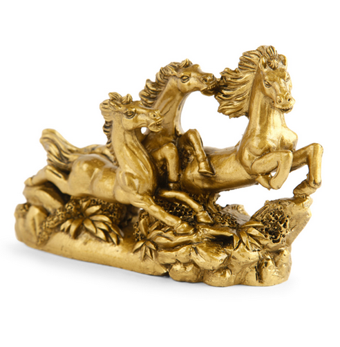 Galloping Horses (3-Golden)