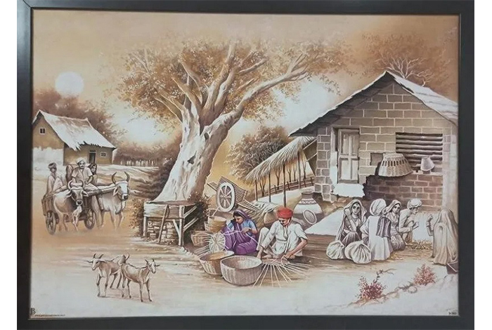 Painting (Village Scene)