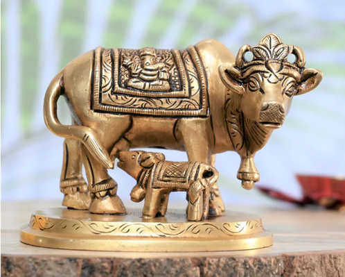 Kamdhenu Cow (Brass)