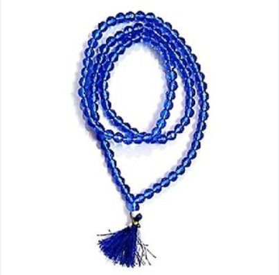 Quartz Mala (Blue)