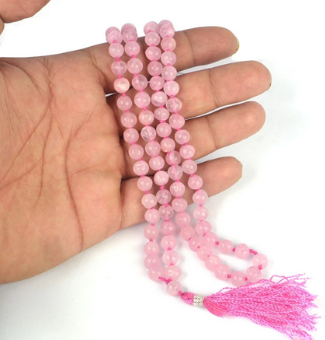 Quartz Mala (Rose)