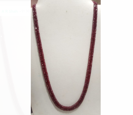 Natural Red Ruby ( Israeli ) Mala