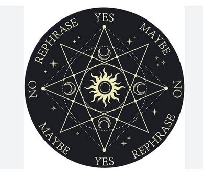 DOWSING BOARD STAR DESIGN (BLACK COLOUR)